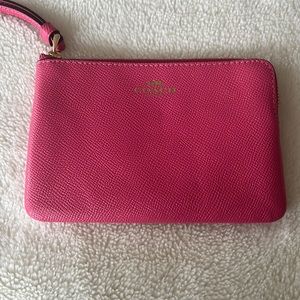 Pink Coach wristlet. NWT